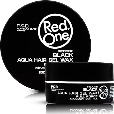 RedOne Black Aqua Hair Gel Wax Full Force P&B Series | Maximum Control 150ml  • £7.95