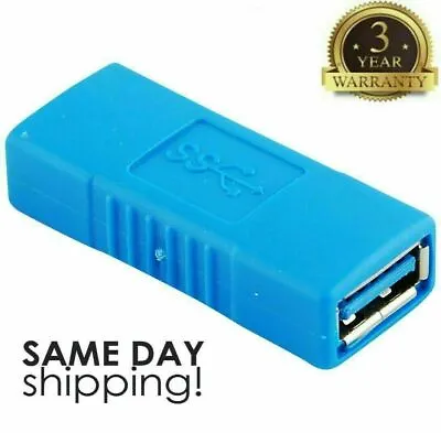 $2.48 • Buy USB Female To Female 3.0 Type A Adapter Coupler Gender Changer Connector NEW 