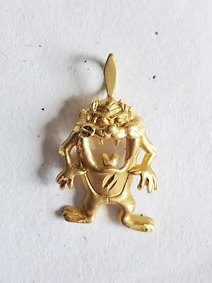 Vintage 14k Solid Gold Warner Bros Michael Anthony Taz Devil Charm 3d • $149.95