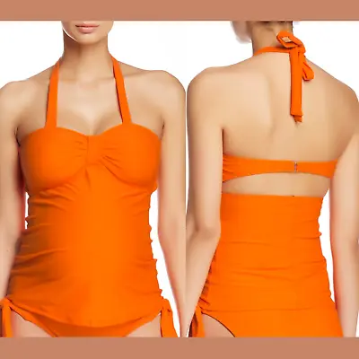 NWD Maternal America Maternity Carrie Halter Tankini Top In Orange [SZ XS ] #24 • $14.99