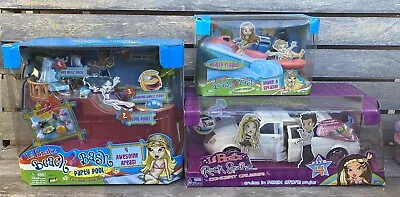 BNIB Lil' Bratz Bundle W/ Party Pool Concert Cruiser Jet Ski & More • $595