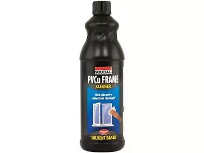 Soudal PVCu Frame Cleaner Solvent Free Windows Doors Plastic Cleaning 1L 1 Litre • £6.95