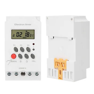 Digital Time Switch LCD Micro‑Computer Electron Timer Switch ABS 220V KG316T‑II • $12.20