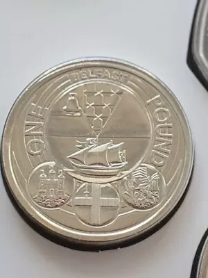 2010 BUNC £1 BELFAST  Capital Cities One Pound Coin Brilliant Uncirculated • £9.95