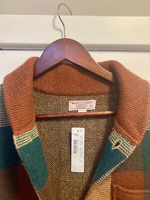 New Men's J Crew Wallace & Barnes Boiled Merino Wool Chore Jacket -brown • $155