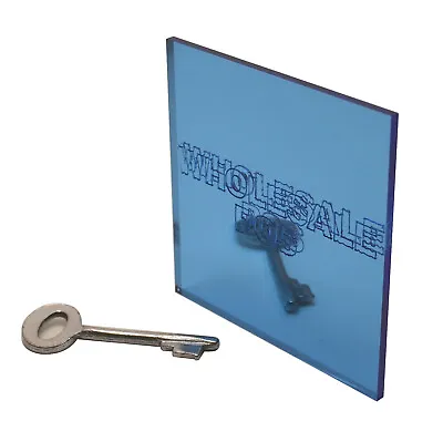 Blue Acrylic Perspex® 1000 Mirror Plastic Sheet / A5 A4 A3 Sizes / 3mm Thickness • £5.65