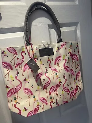 Sara Miller Waitrose Tote Bag BNWT Great For Shopping Or Holiday Flamingo • £22.50