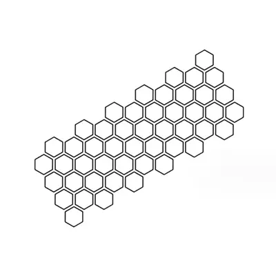 Honeycomb Pattern Waist Line Decal Hexagon Car Body Vinyl Stickers Decoration • $21.50