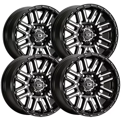 (Set-4) Vision 348 Nexus 18x8.5 6x135 +18mm Black/Machined Wheels Rims 18  Inch • $747.96