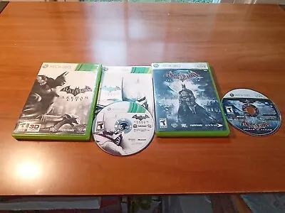 $12.99 • Buy Xbox 360 Batman Lot Of 2: Arkham City + Asylum *TESTED*
