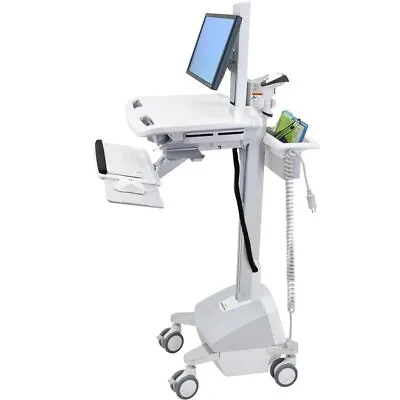 Ergotron SV42-6302-1 StyleView Cart With LCD Pivot LiFe Powered - White • $1999