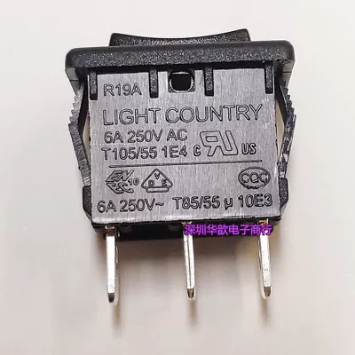 LIGHT COUNTRY R19A 3 Pins 3 Position 6A 125/250VAC Double Side Self-Reset Switch • $4.99