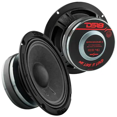 2x DS18 6PRO300MB-4 6.5  Mid-Bass Loudspeakers 150W Rms  4-ohm Midbass Speakers • $96.90