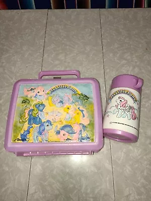 Vintage 1987 Hasbro My Little Pony Aladdin Plastic Lunch Box And Thermos 80s • $47.99