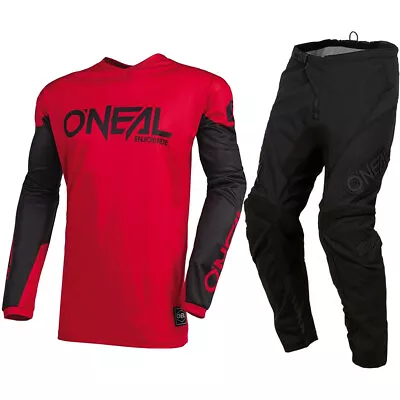 O'Neal Element Off-Road MX Gear Set Threat Classic Red/Black - Large / 34 • $103.49