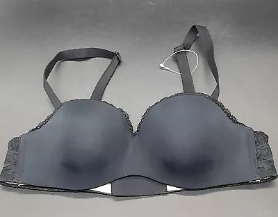 M&s Memory Foam Padded Bone Molded Seamless Smoothing Strapless Bra Size 32a New • £12.99