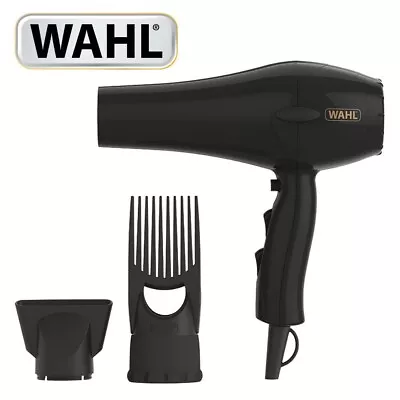 Wahl ZY017 Power Pik 2 Turbo Afro Hair Dryer With Afro Comb Pik Attachment 1500W • £22.89