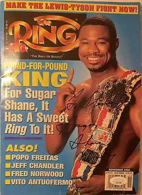 Sugar Shane Mosley Signed/Inscribed  The Ring  Magazine With JSA COA (AP37386) • $68.95