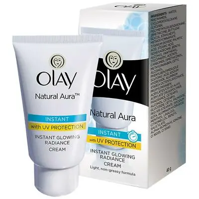 $42.13 • Buy Olay Natural Aura Instant Glowing Fairness Day Cream 40 Gm With UV Protection 