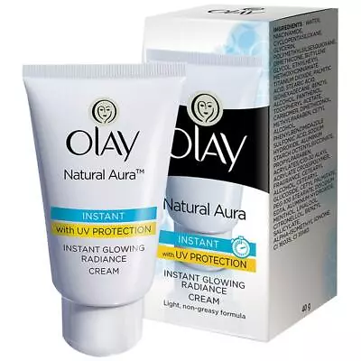 Olay Natural Aura Instant Glowing Fairness Day Cream 40 Gm With UV Protection  • $22.72