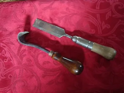 Metal Machinist Hibbard Spencer Bartlett Hook Co SCRAPPER & Greenlee 5  CHISEL  • $20