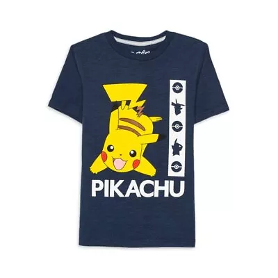 $15.85 • Buy Nintendo Pokemon Boys Short Sleeve Pikachu T-Shirt, Blue Size XXL/2XG (18)