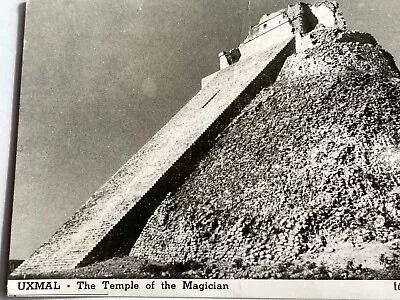 EG RPPC Photo Postcard Uxmal The Temple Magician Barbachano's 1964 • $22.50