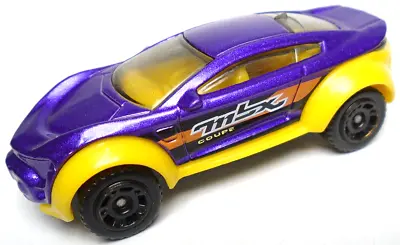 2013 Matchbox Mbx Coupe Purple & Yellow 1:64 Diecast 2 7/8  Car W Orange & Black • $10.99