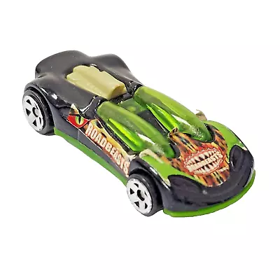 HOT WHEELS-1/64 Black & Green Diecast McDonalds Road Beast Kids Toy Car 2003 • $3.50