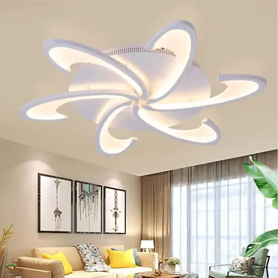 Modern Indoor Ceiling Light LED Lamp Bedroom Living Room Chandelier W/ Remote US • $50.96