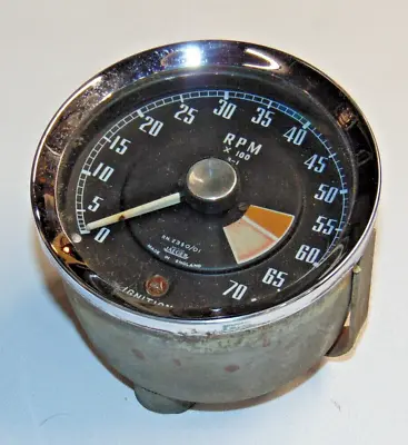 MGA  Jaeger RN2350/01 Tachometer-Bracket With Nuts-Very Nice Metal Case--S4 L #1 • $84.99