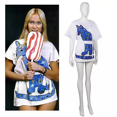 Agnetha Cosplay Costume Retro Dress Outfits Halloween Fancy Dress Suit Abba • £14.34