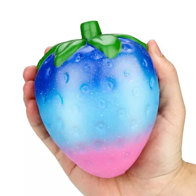 $13.48 • Buy Jumbo Galaxy Strawberry Scented Squishy Charm Slow Rising Stress Reliever Toy