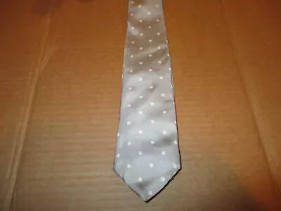 Milano All Silk Gray Polka Dot Tie • $1.49