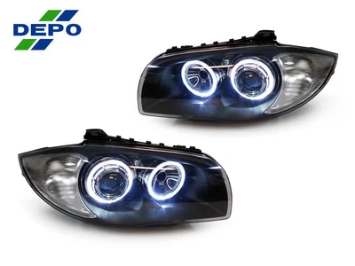 $380.66 • Buy DEPO V2 White LED Angel HALO Projector Headlight For 08-12 BMW E82/E88 1 SERIES