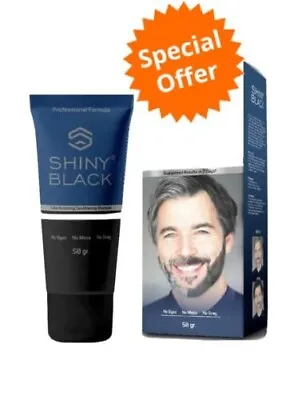 SHINY BLUE ANTI-GREY HAIR Shampoo For Men Reduces Greying & Restores Colour • £9.99