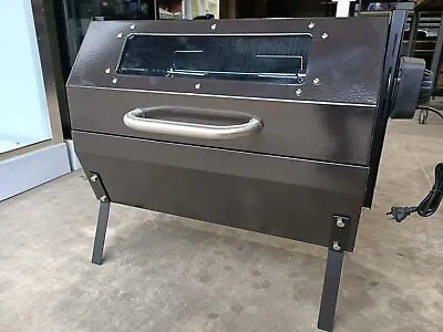 NEW PORTABLE CHARCOAL BBQ SPIT ROTISSERIE With HOOD (C03H) • $200