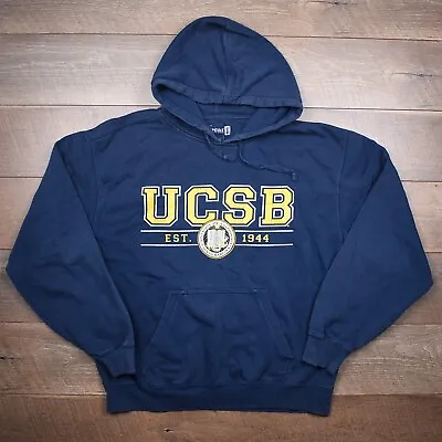 UCSB College Pullover Hoodie - XL Blue University California Sweater Sweatshirt • $14.99