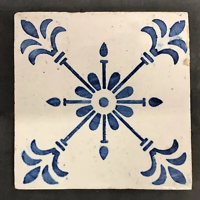 Antique Portuguese Tile Flow Blue Portugal • $35