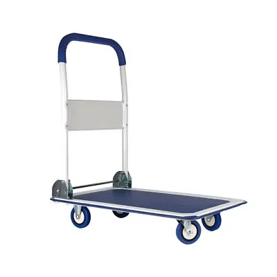 ( USED ) Folding Hand Truck Dolly Cart Wheels Luggage Cart Trolley Moving 660lbs • $44.99