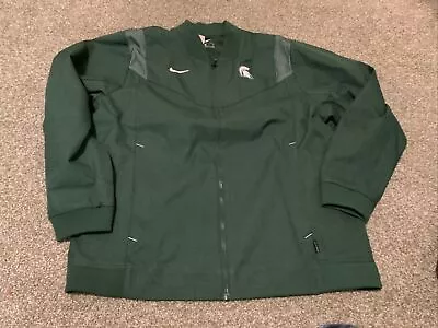 Nike Michigan State Spartans On-Field  Full-Zip Jacket Men’s Size: XL NWOT Green • $56