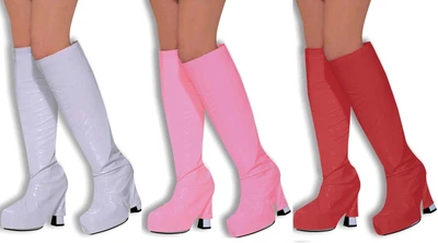 £11.49 • Buy GoGo Boot Tops Ladies 60s 70s Fancy Dress Accessory Hippy Retro Hippie Disco