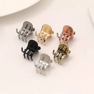£1.79 • Buy Mini Hair Claw Clamps Gold Silver Hair Clips Hair Claws Metal Womens Girls DIY