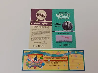 Vintage Walt Disney World Epcot Center Ephemera 1987 • $49.99