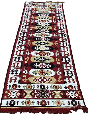 3x9 Boho Decor Rug Oushak Kilim Rug Turkish Vintage Rug Handmade Rug • $149.63