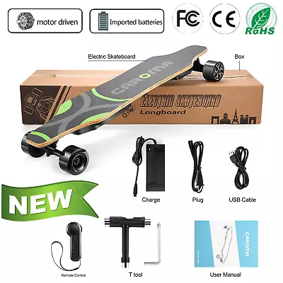 900W 38  Electric Skateboard Dual Motor With Remote Max 40 KM/H Longboards Gift# • $119.99