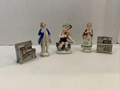 Made In Occupied Japan Vintage Porcelain Figurines Stove And Cupboard Porcelain • $19.95