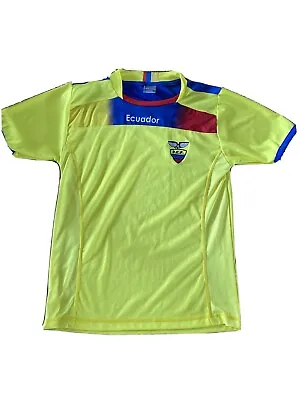 RARE ECUADOR NATIONAL TEAM HOME 2012/14 ORIGINAL FOOTBALL SHIRT JERSEY / SIZE Sm • $15.50