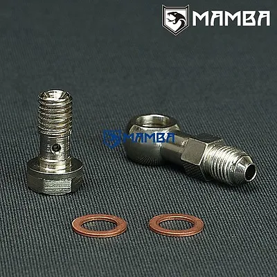 Banjo Bolt Kit 4AN To M10x1.5 Turbo Oil Supply From Engine Fit MAZDA 323 MIATA • $29.50