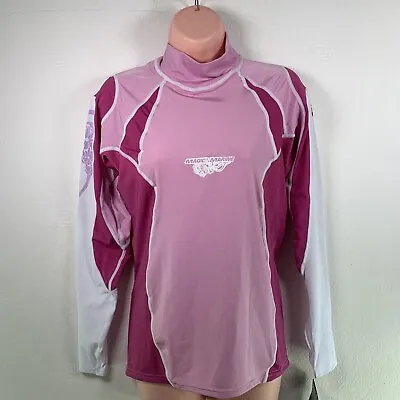 Magic Marine Women's Long Sleeve Rash Vest UV-Shield Size XL Pink White Floral • £12.99